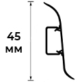 Плинтус напольный 45 мм
